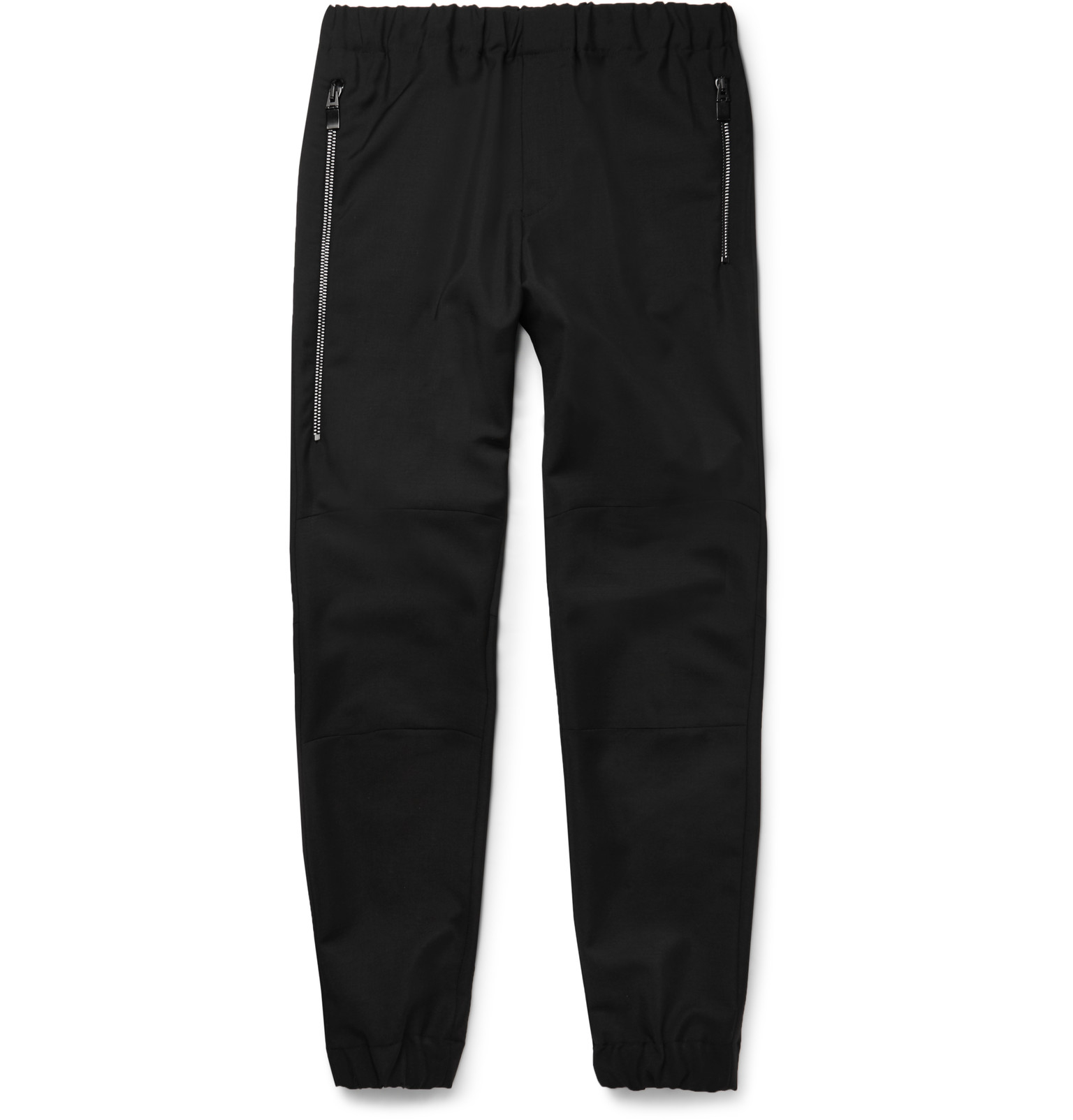 Balenciaga Tapered Wool And Mohair-blend Sweatpants in Black for Men - Lyst