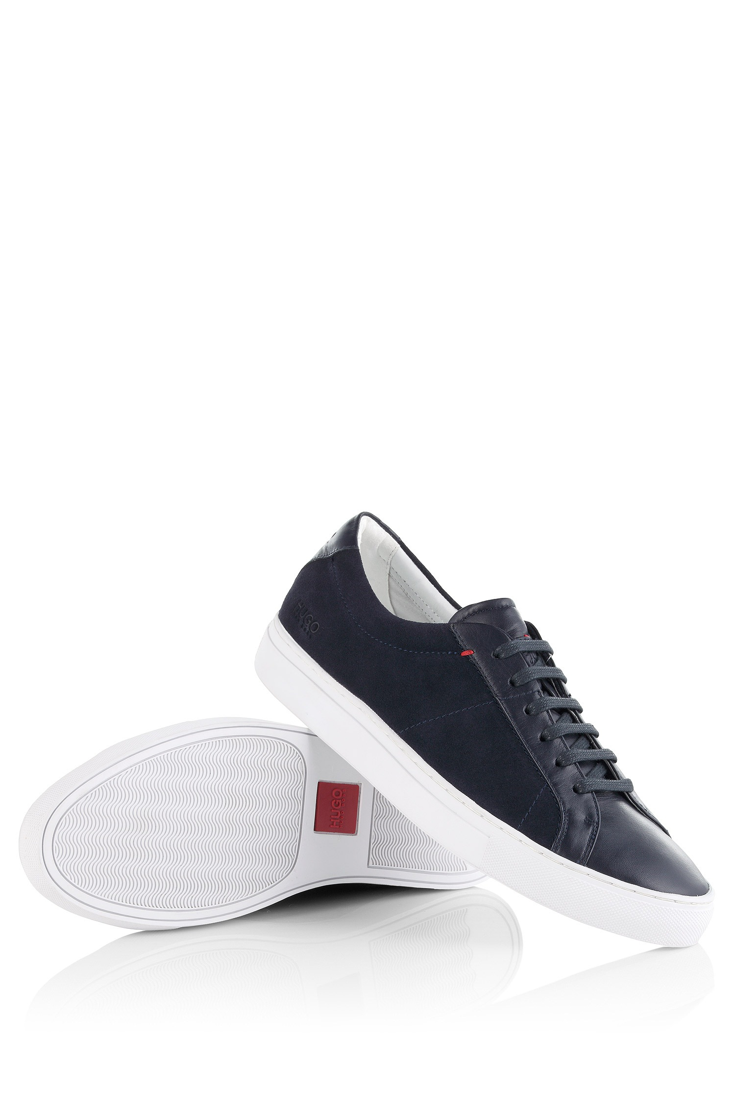 hugo boss black leather sneakers