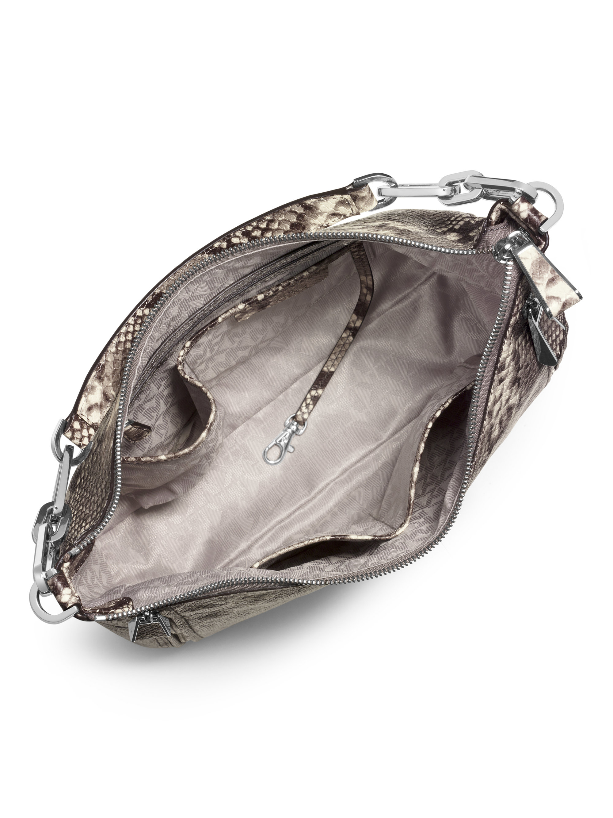 MICHAEL Michael Kors Matilda Large Snakeembossed Leather Shoulder Bag