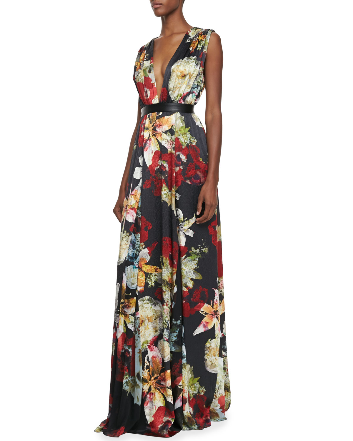 alice and olivia floral dress