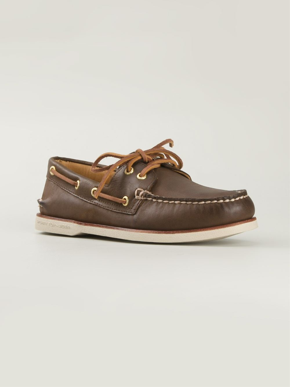 Sperry Top-sider 'Gold Cup' Deck Shoes in Brown for Men | Lyst