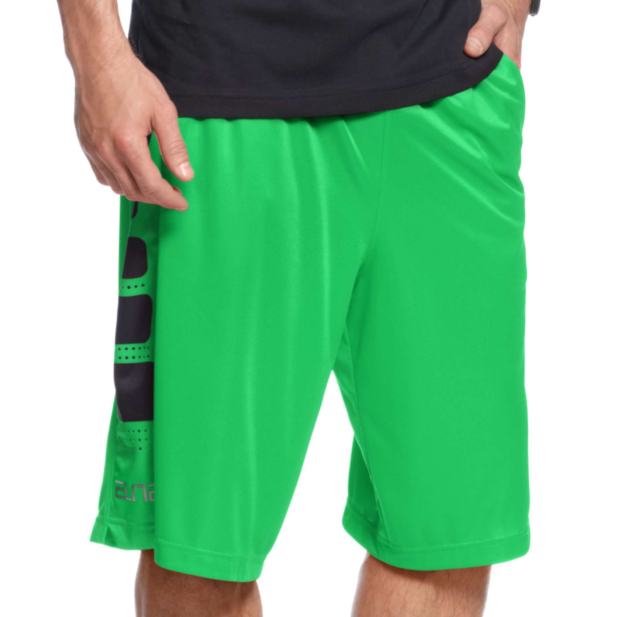 green nike basketball shorts