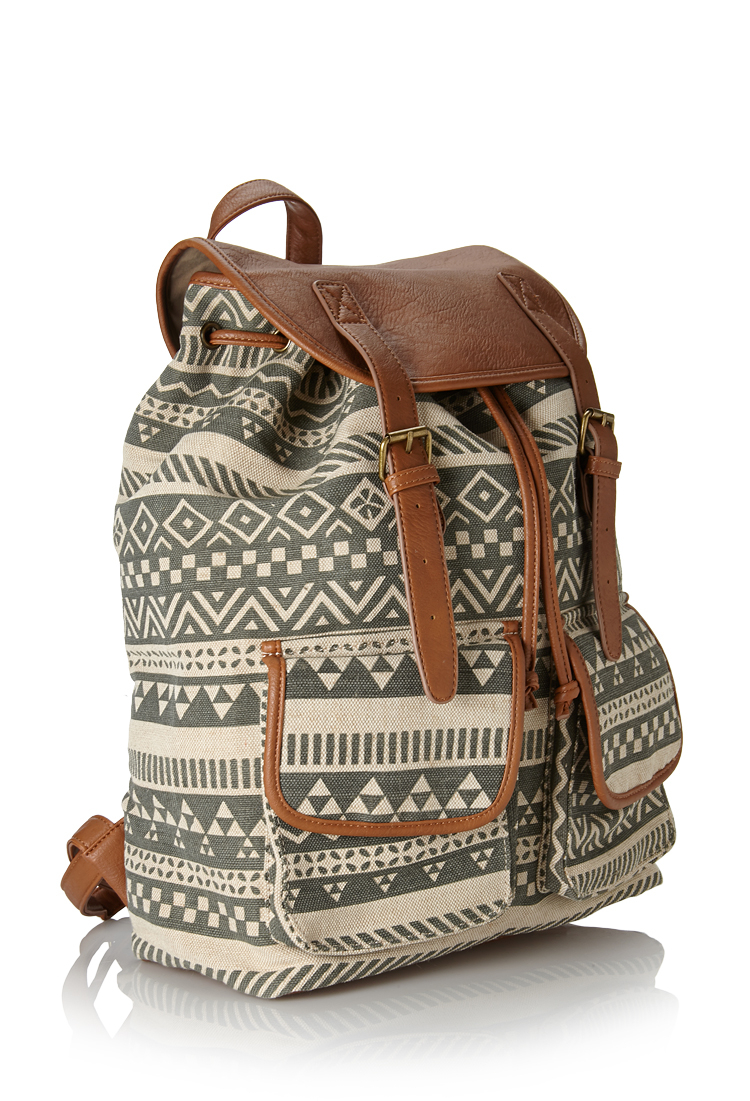 Lyst Forever 21 Tribal Print Backpack in Green for Men