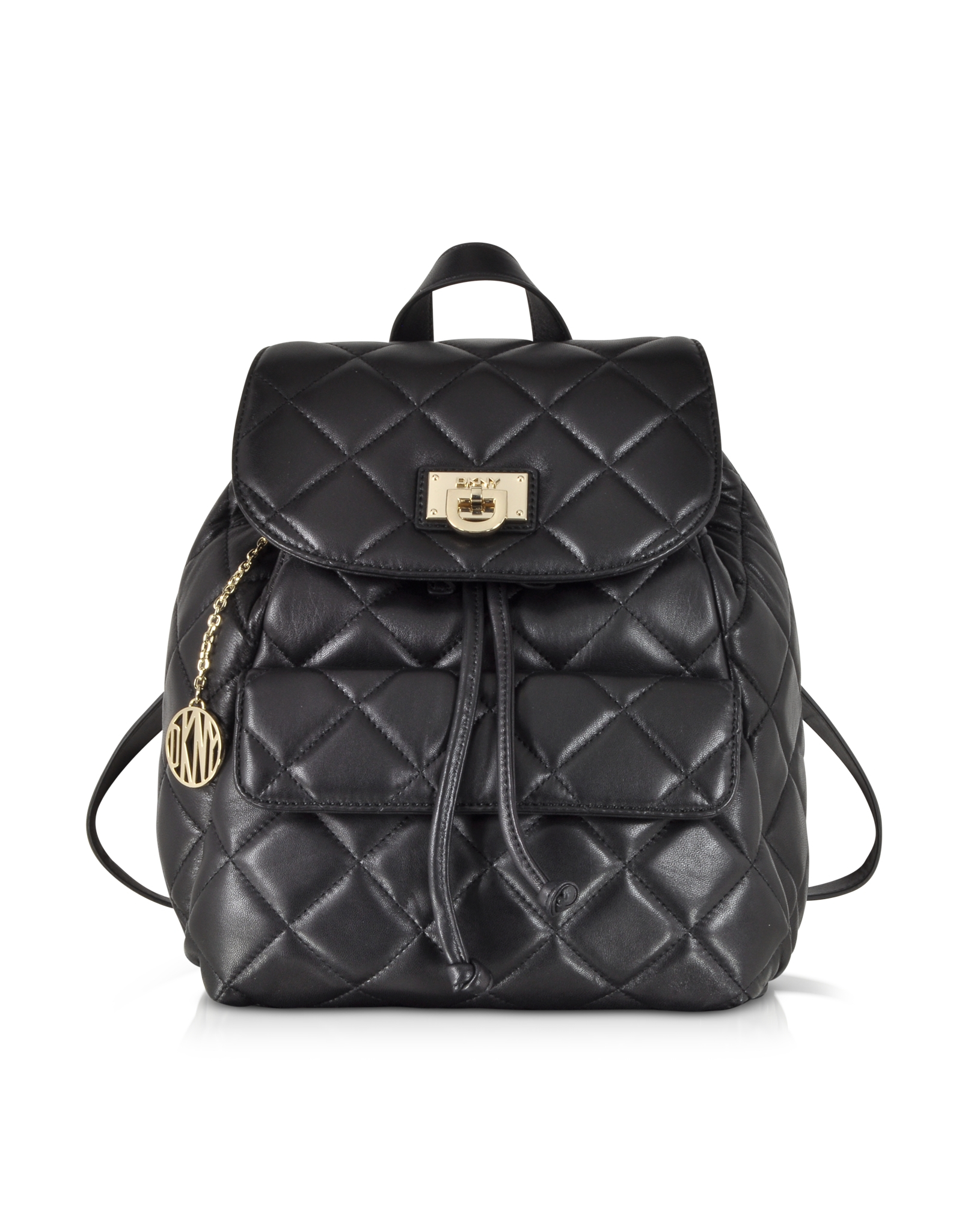 Lyst - Dkny Gansevoort Black Quilted Nappa Leather Backpack in Black