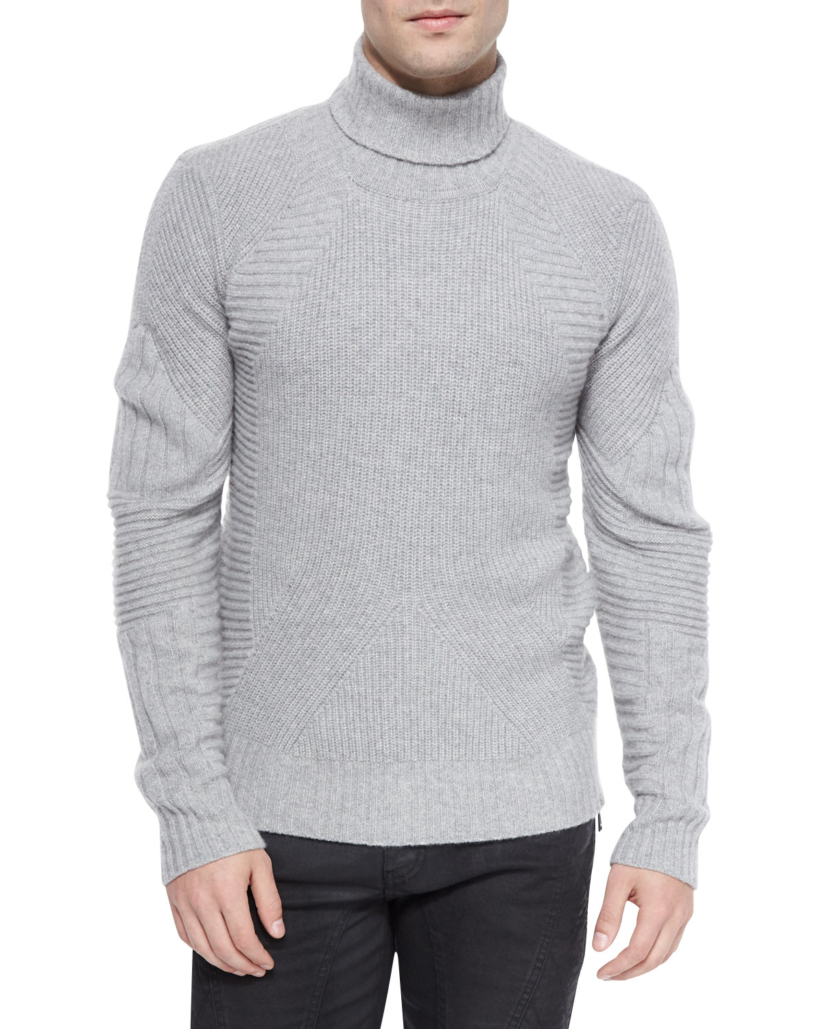 Belstaff Cashmere Littlehurst Textured Knit Sweater in Gray for Men - Lyst