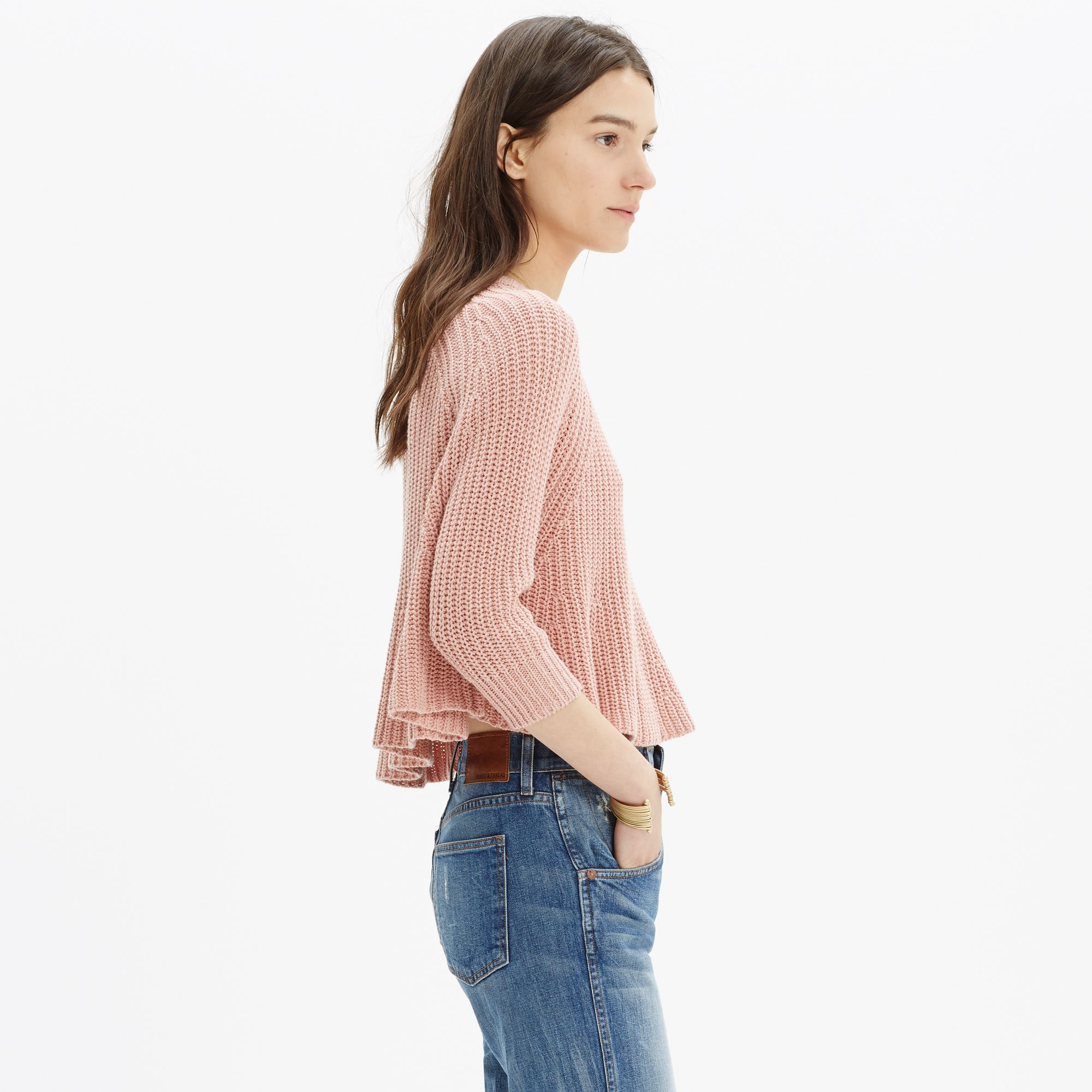 madewell cropped sweater