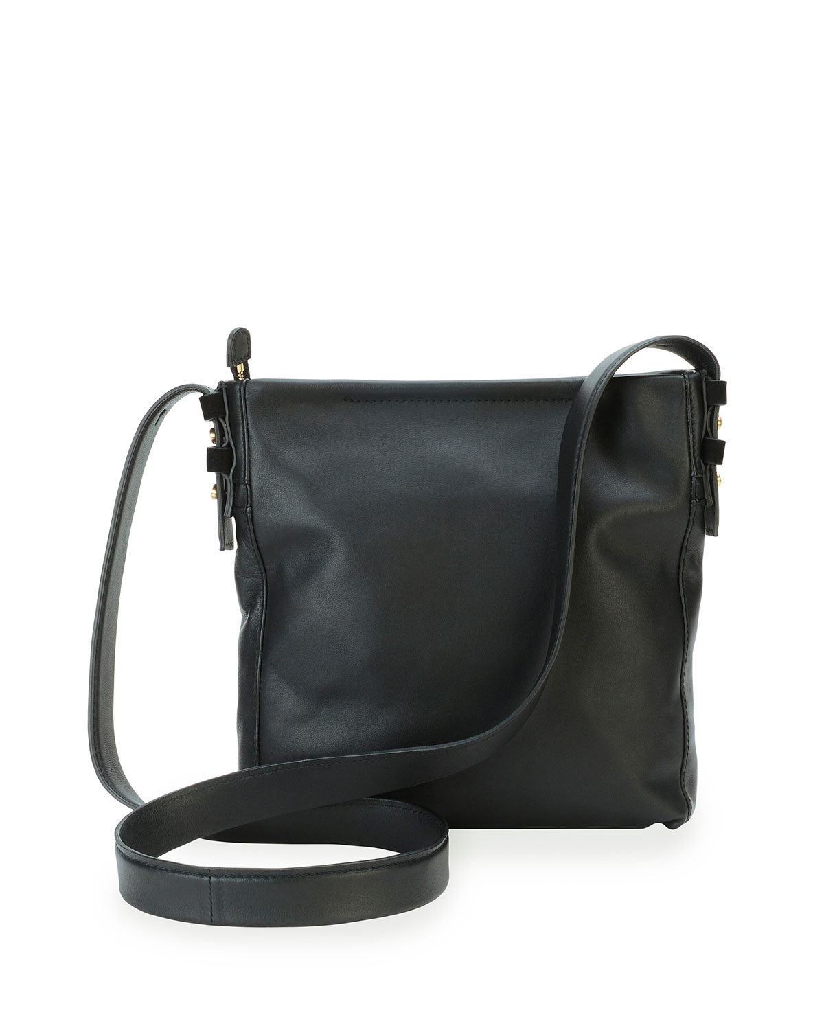 Ferragamo Men'S Nevada Leather Crossbody Bag in Black | Lyst
