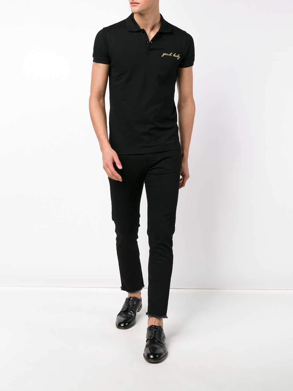 baby black polo shirt