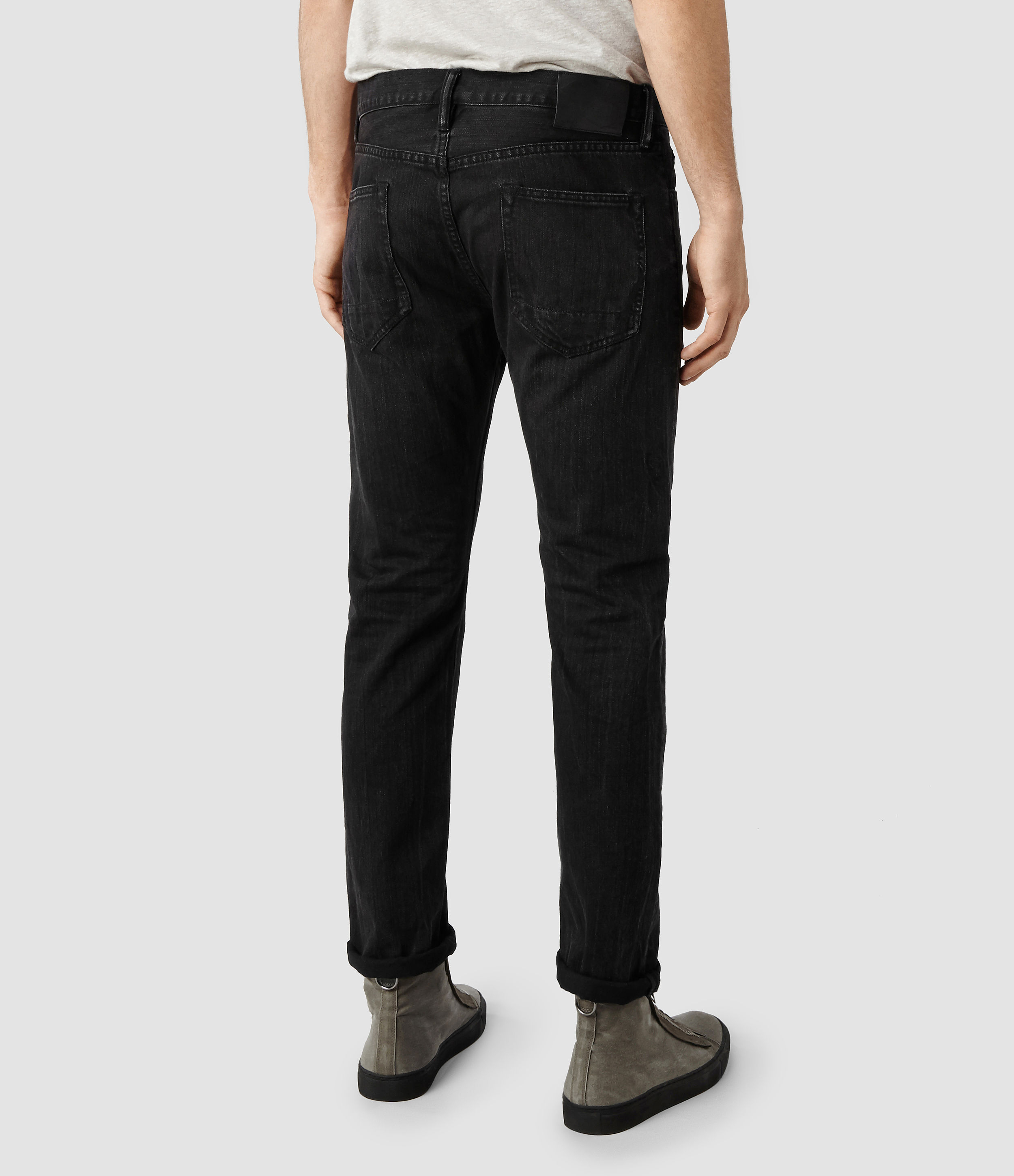 AllSaints Print Iggy Jeans in Black for Men | Lyst