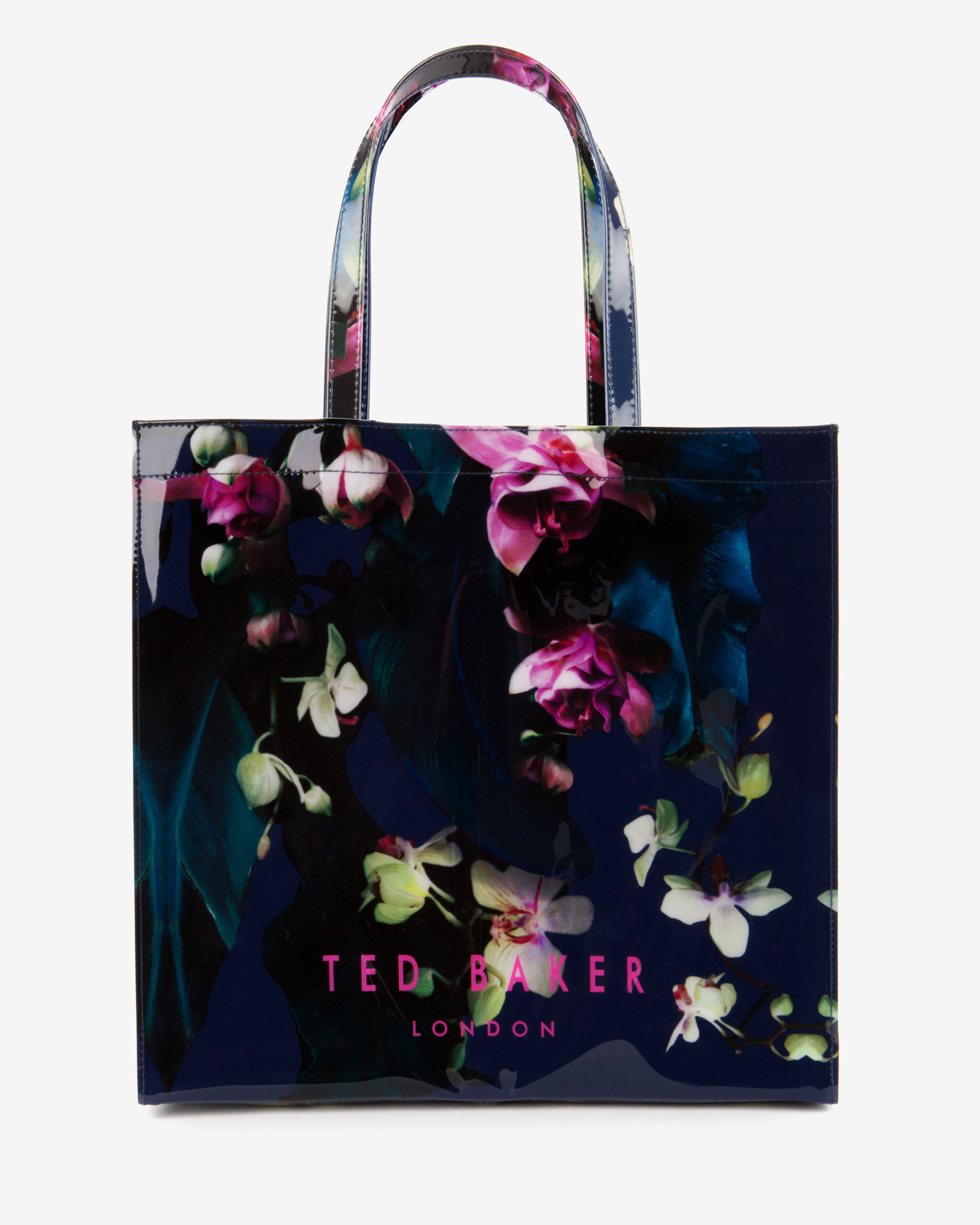 Ted Baker Large Fuchsia Floral Shopper Bag in Blue | Lyst
