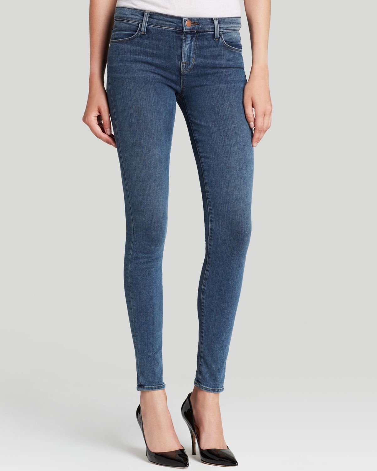 J Brand Jeans - 620 Photo Ready Mid Rise Super Skinny In Beloved in Blue -  Lyst