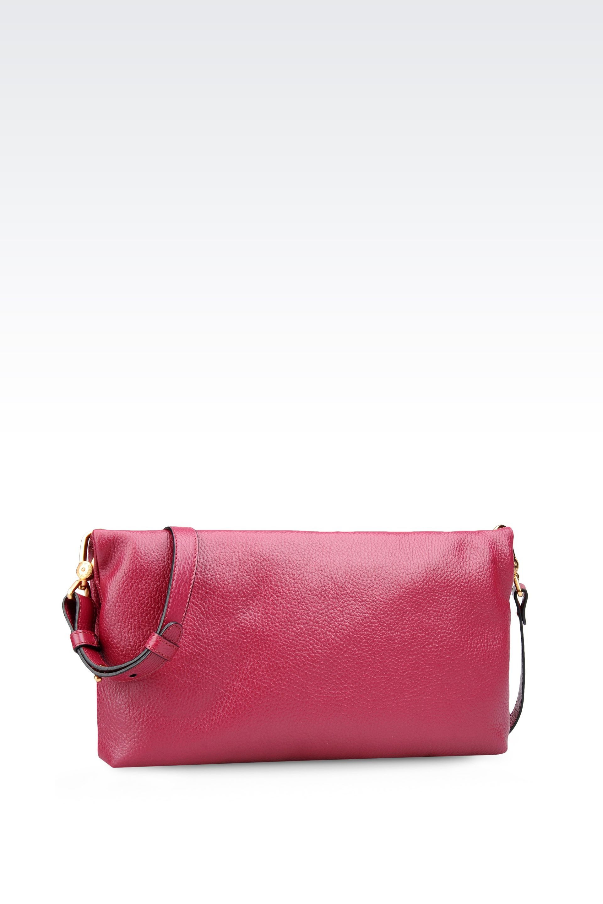 Lyst Emporio Armani Shoulder Bag In Printed Calfskin in Red