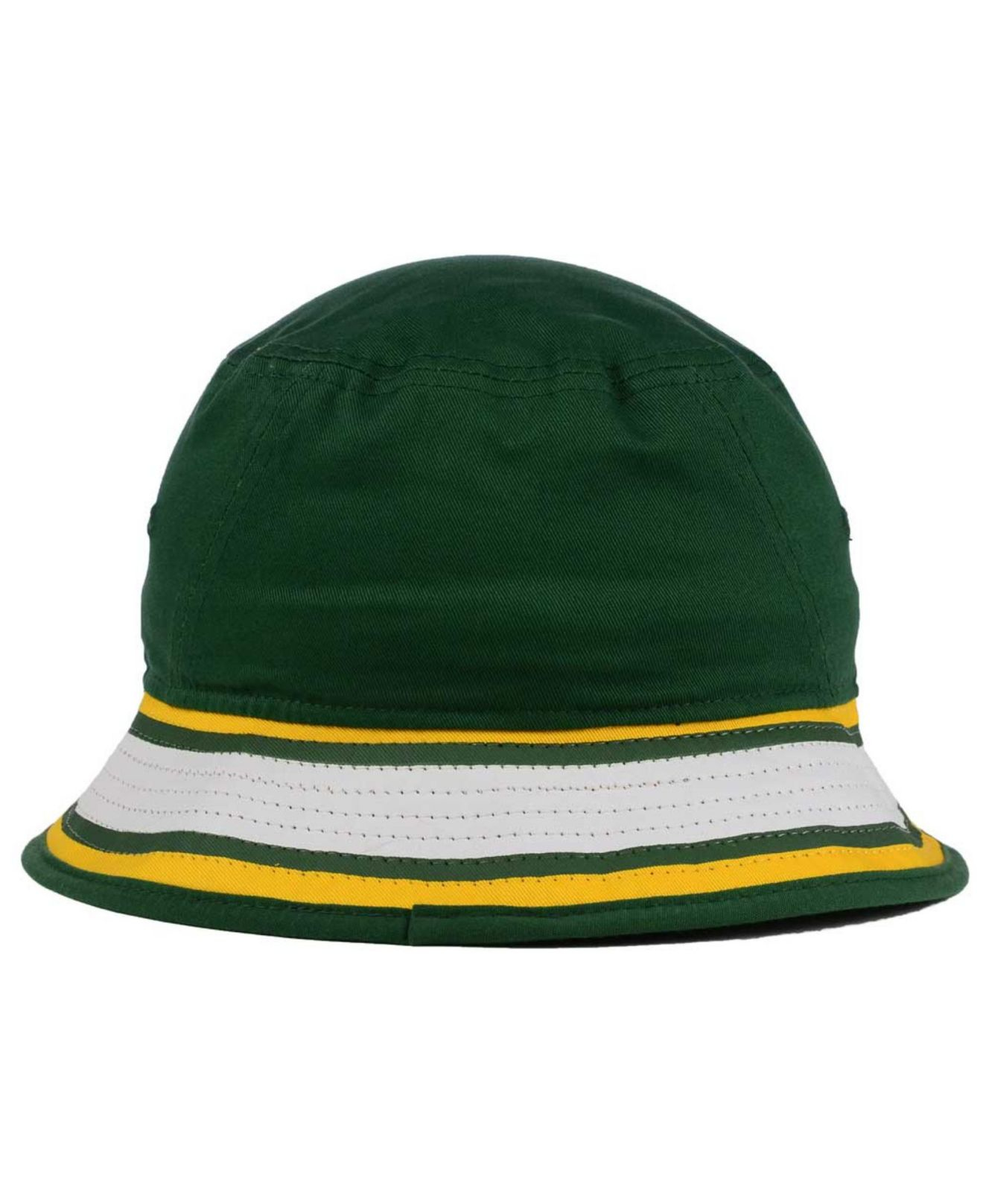 KTZ Cotton Green Bay Packers Team Stripe Bucket Hat for Men Lyst