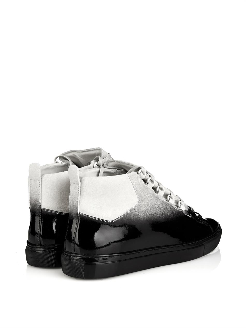 Balenciaga Arena Ombré-Effect High-Top Trainers in Black for Men - Lyst