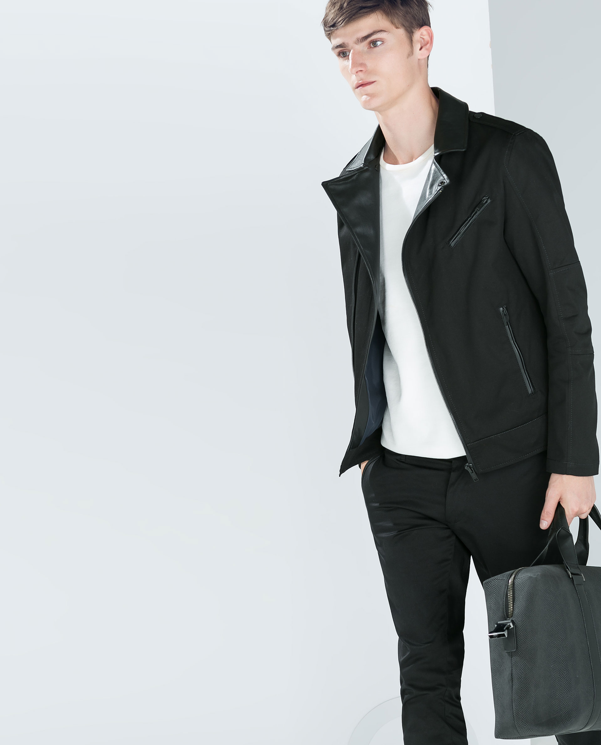 Zara Faux Leather Biker Jacket Review Street Style March 2017 Just The Design Zara Fringed Faux Leather Jacket 129 Available At Beauty And Fashion Reviews
