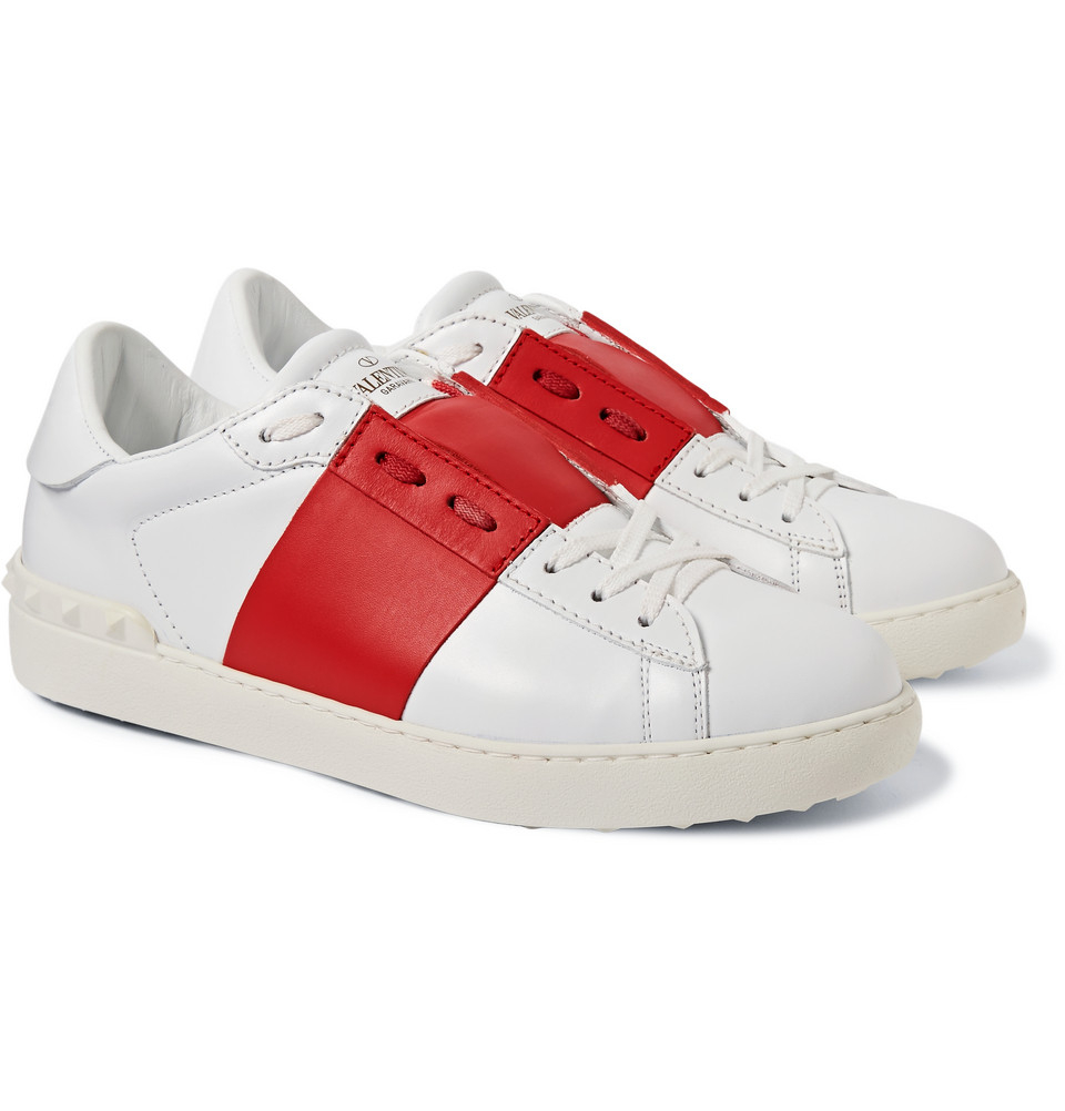 valentino stripe sneakers