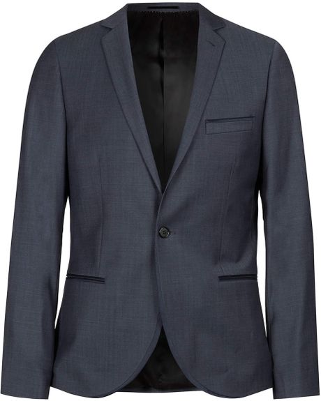 Topman Light Blue Skinny Suit Jacket in Blue for Men | Lyst