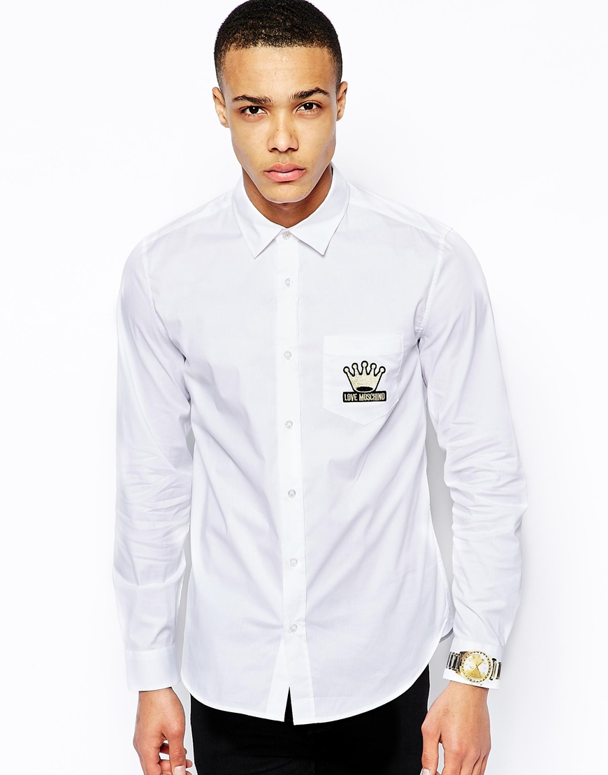 love moschino white shirt