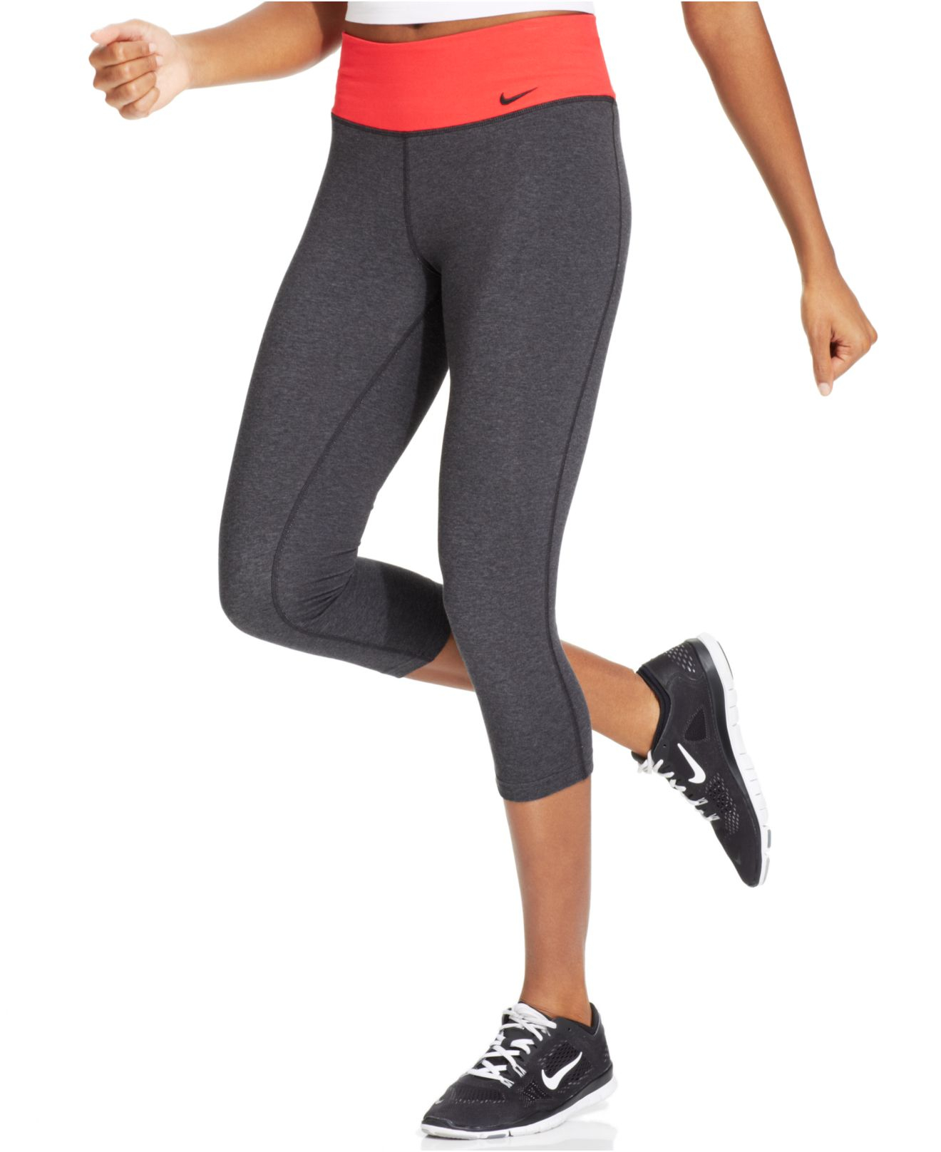 nike dri fit running capri