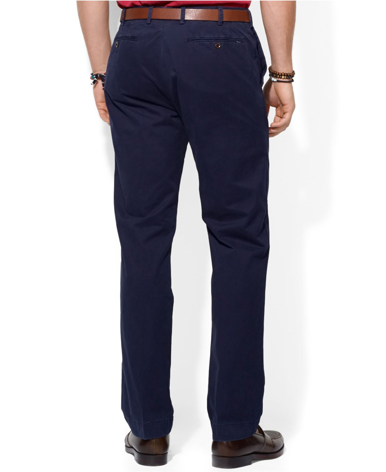 Lyst - Polo Ralph Lauren Straight-Fit Hudson Chino Pants in Blue for Men