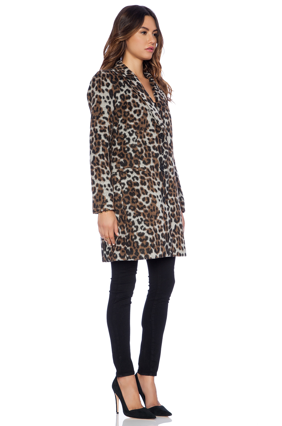 bb dakota leopard coat