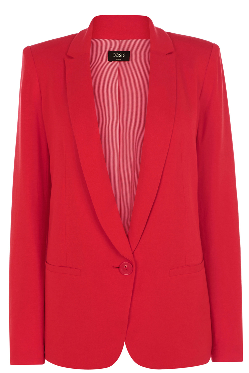 Oasis Lightweight Jersey Jacket in Red Lyst
