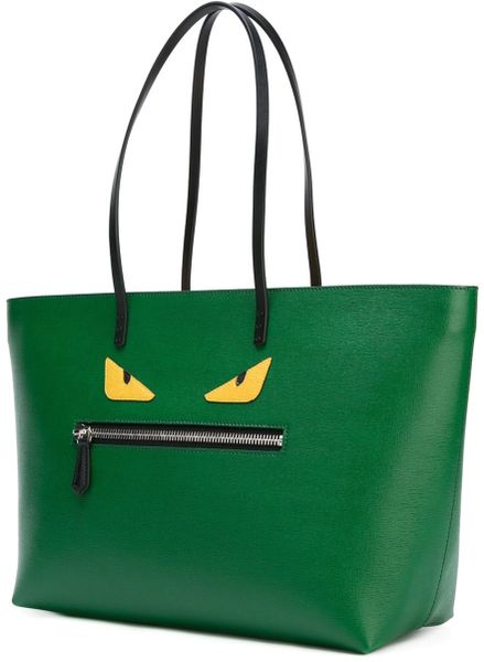 Fendi Bag Bugs &#39;Roll&#39; Tote Bag in Green | Lyst
