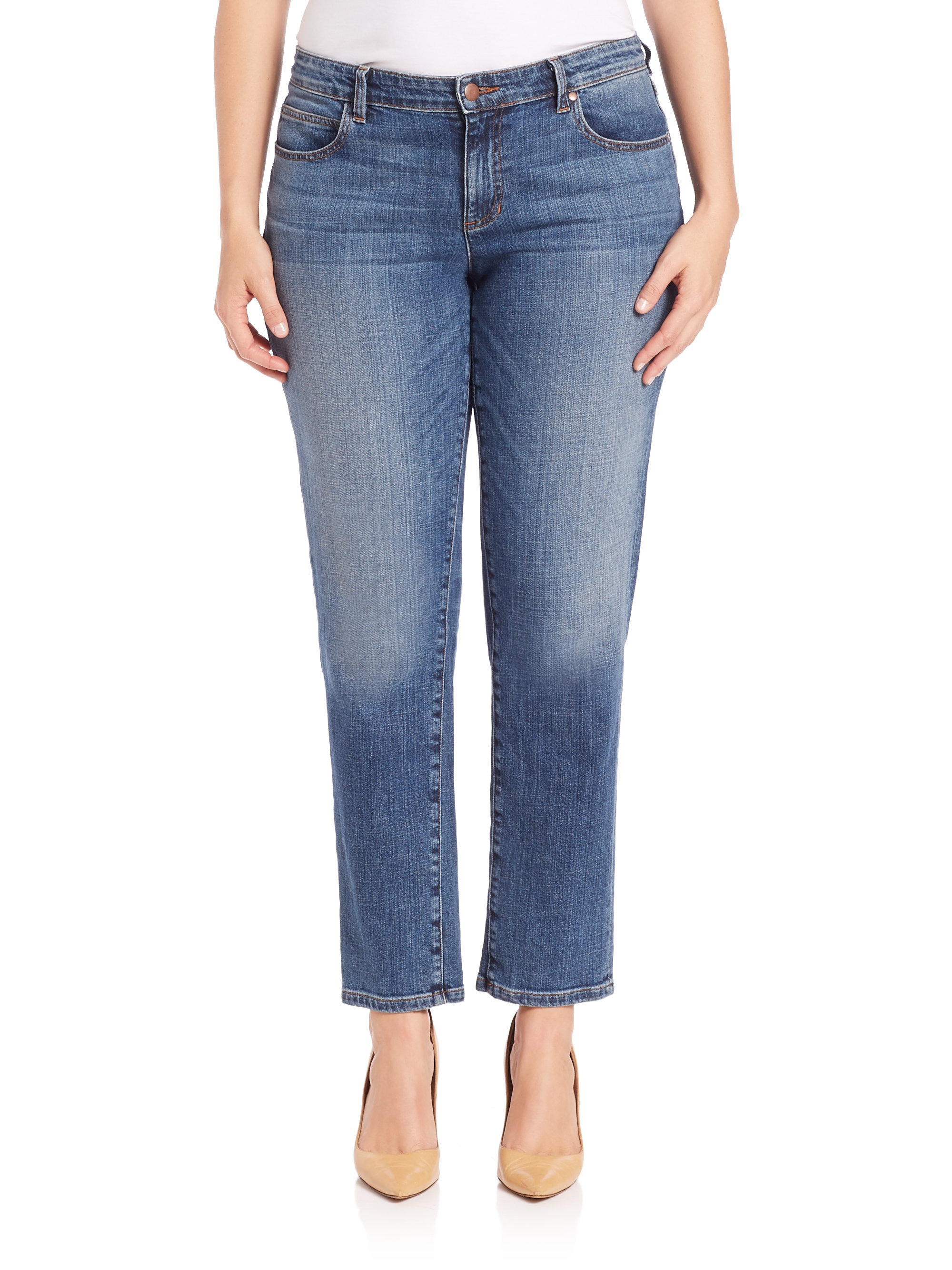 eileen fisher straight leg jeans