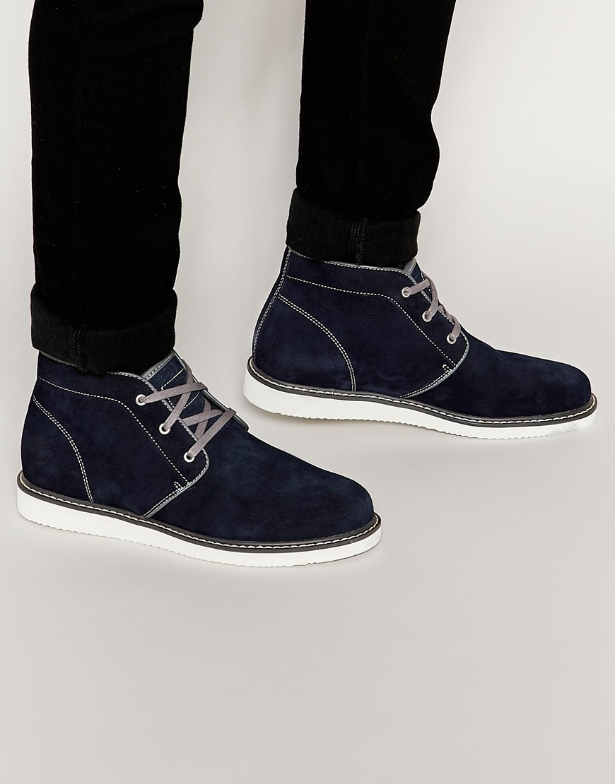 timberland blue chukka boots