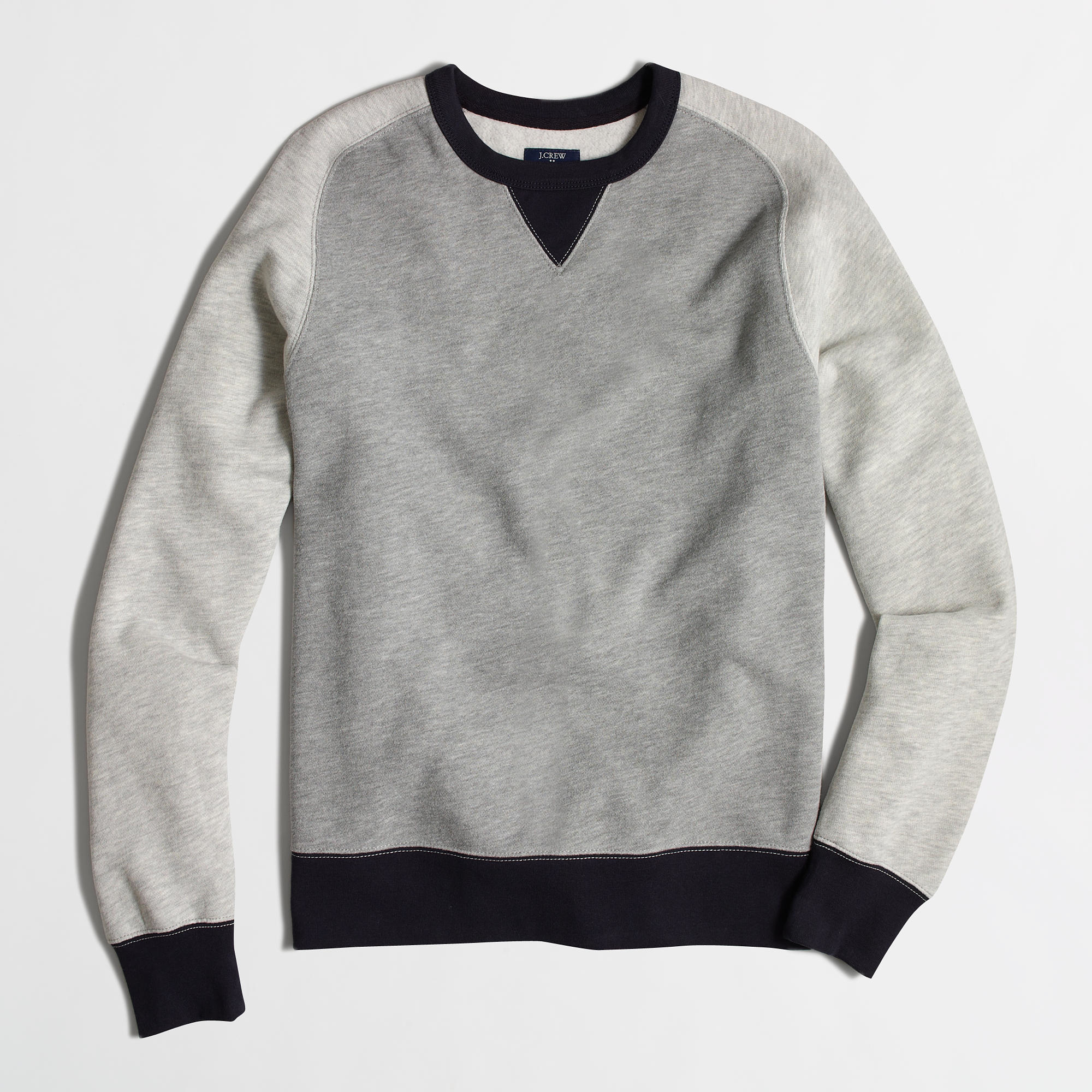 J.Crew Factory Colorblock Sweatshirt in Blue for Men Lyst