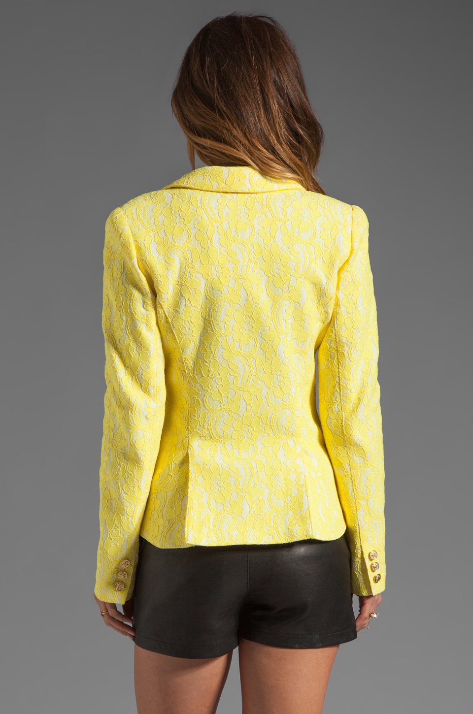 yellow lace jacket