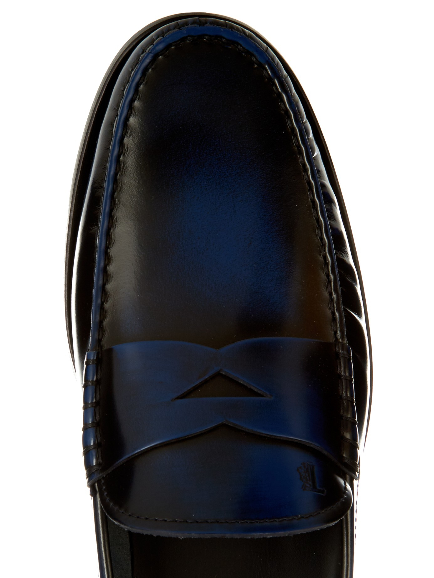 navy heeled loafers