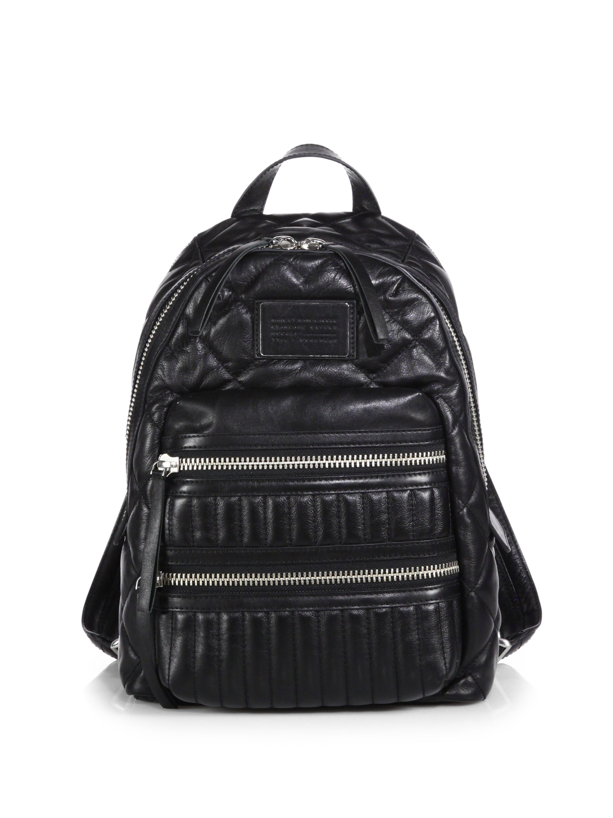 Marc By Marc Jacobs Domo Quilted-Leather Biker Backpack in ...