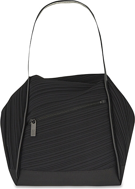 Pleats Please Issey Miyake Bias Pleat Bag in Black - Lyst