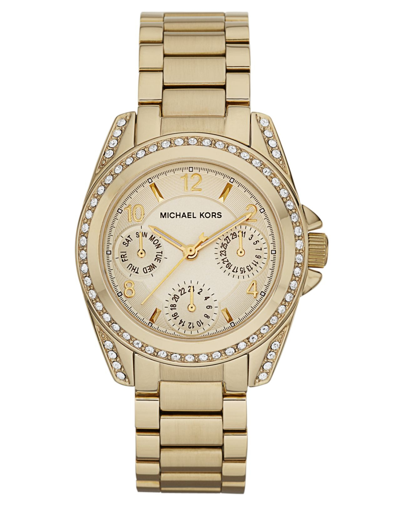 michael kors s mini blair gold tone stainless steel michael kors s mini blair gold tone stainless steel