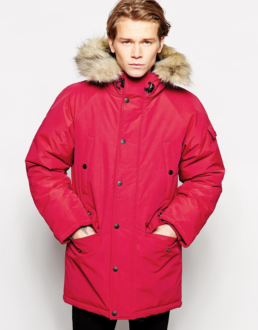 Carhartt Anchorage Parka in Red for Men - Lyst