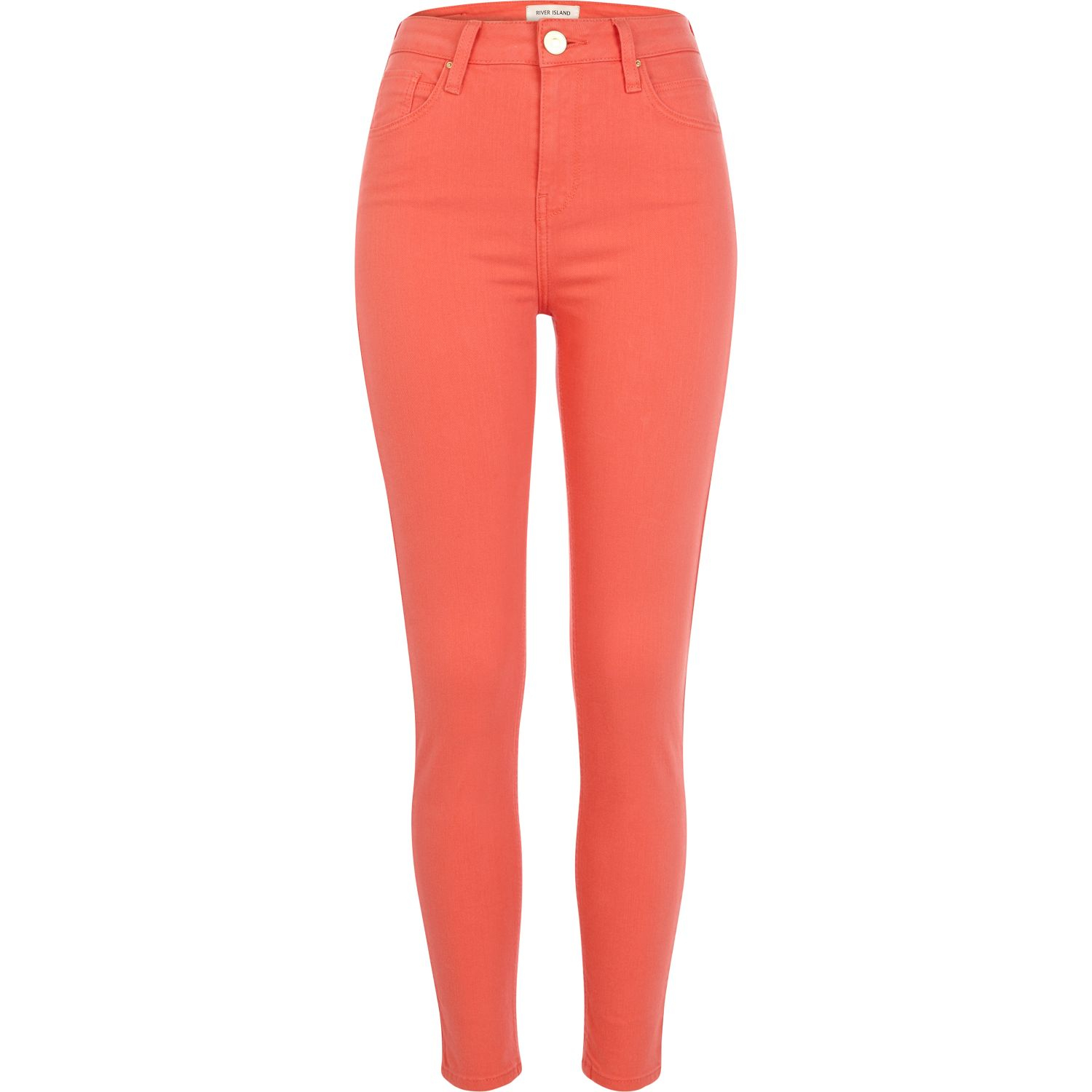 light red jeans