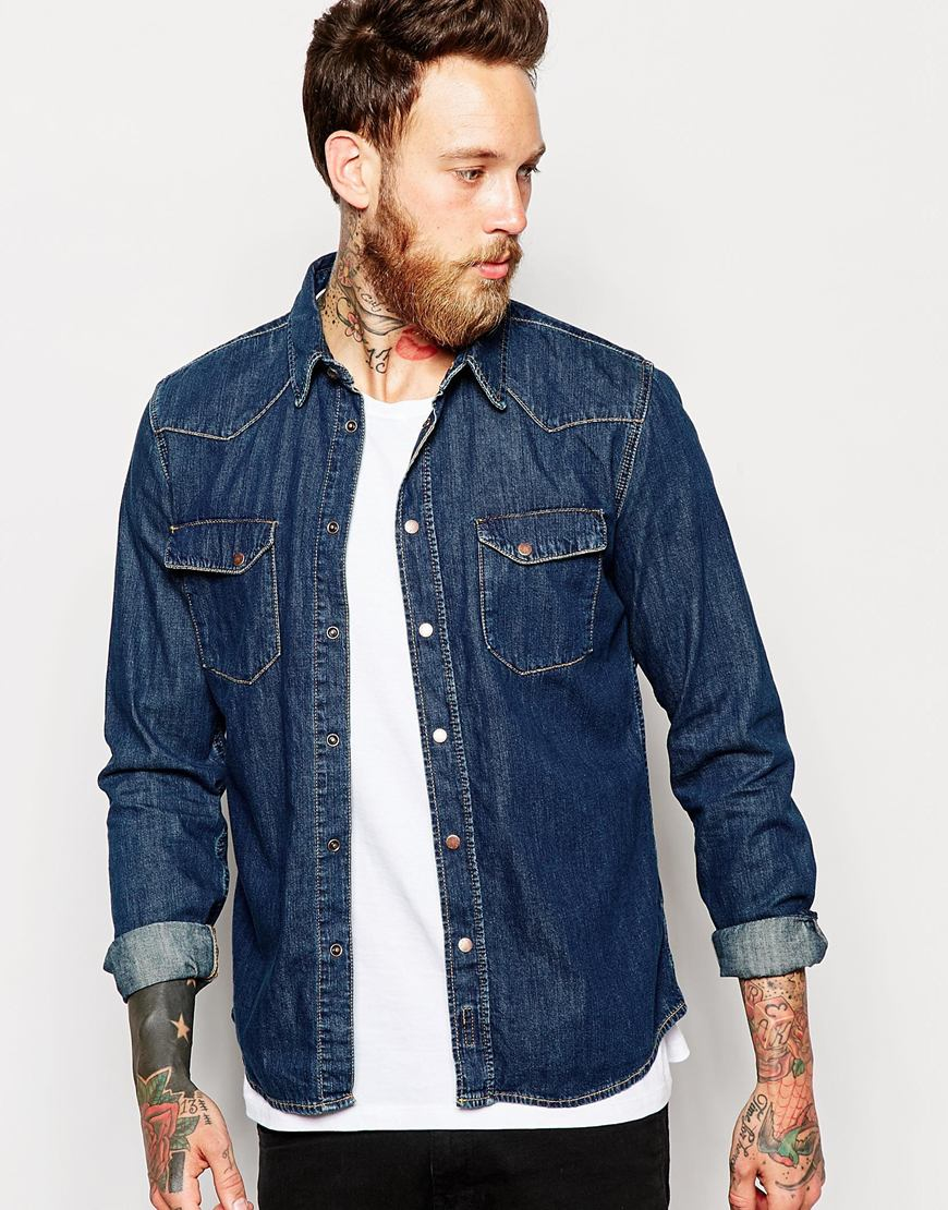 nudie jonis denim shirt