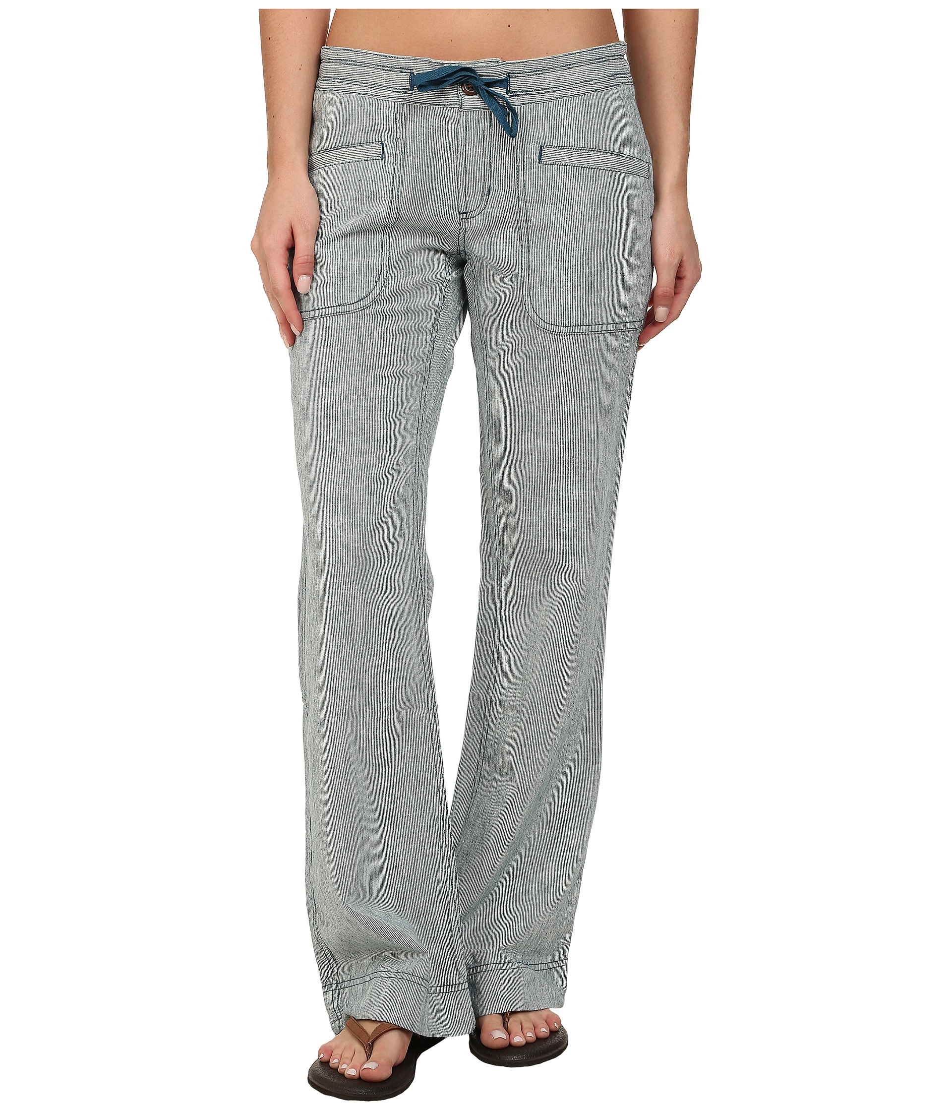 The North Face Larison Linen Pant in Blue | Lyst