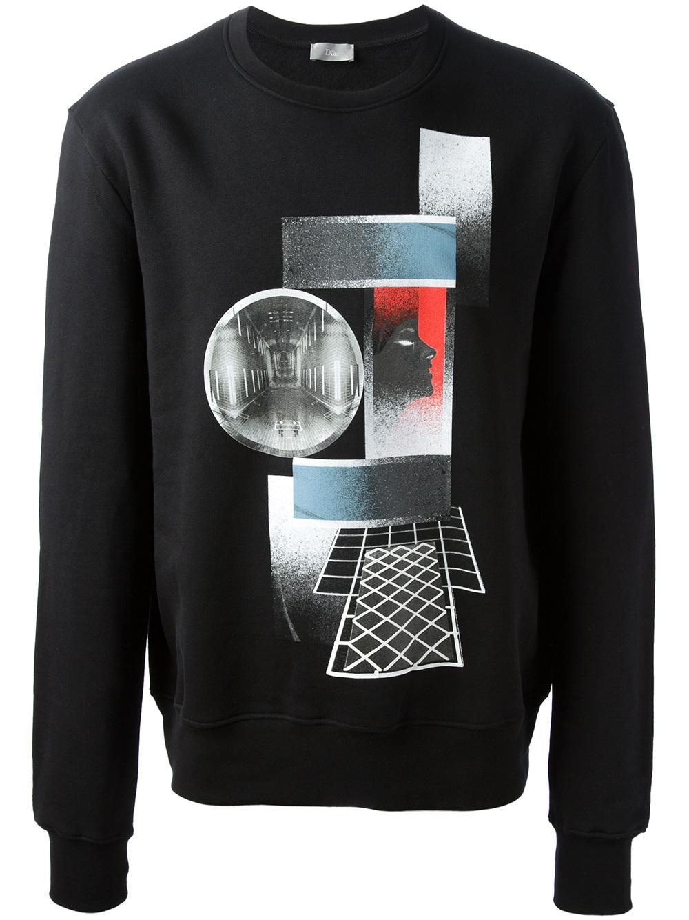 Lyst - Dior homme Printed Sweatshirt in Black for Men