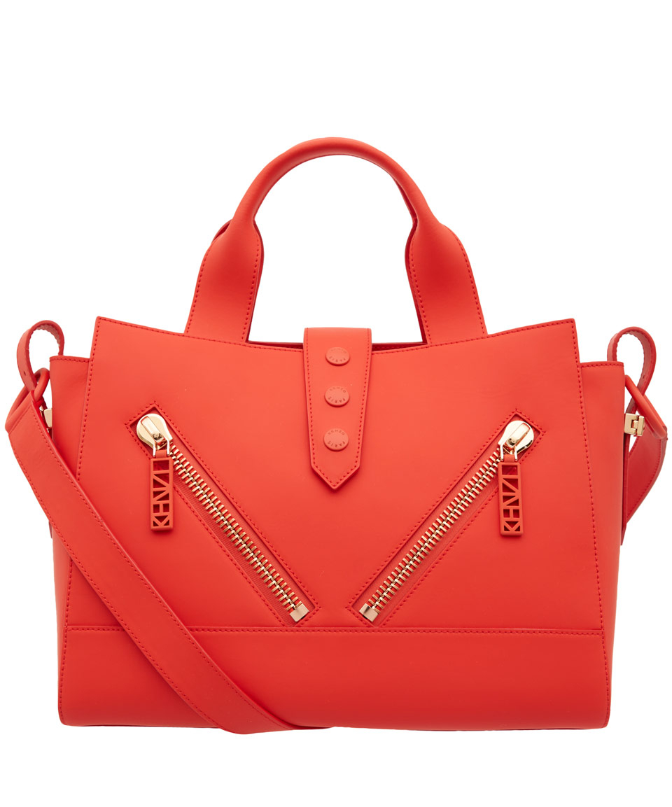 Lyst - Kenzo Red Kalifornia Rubber Bag in Red