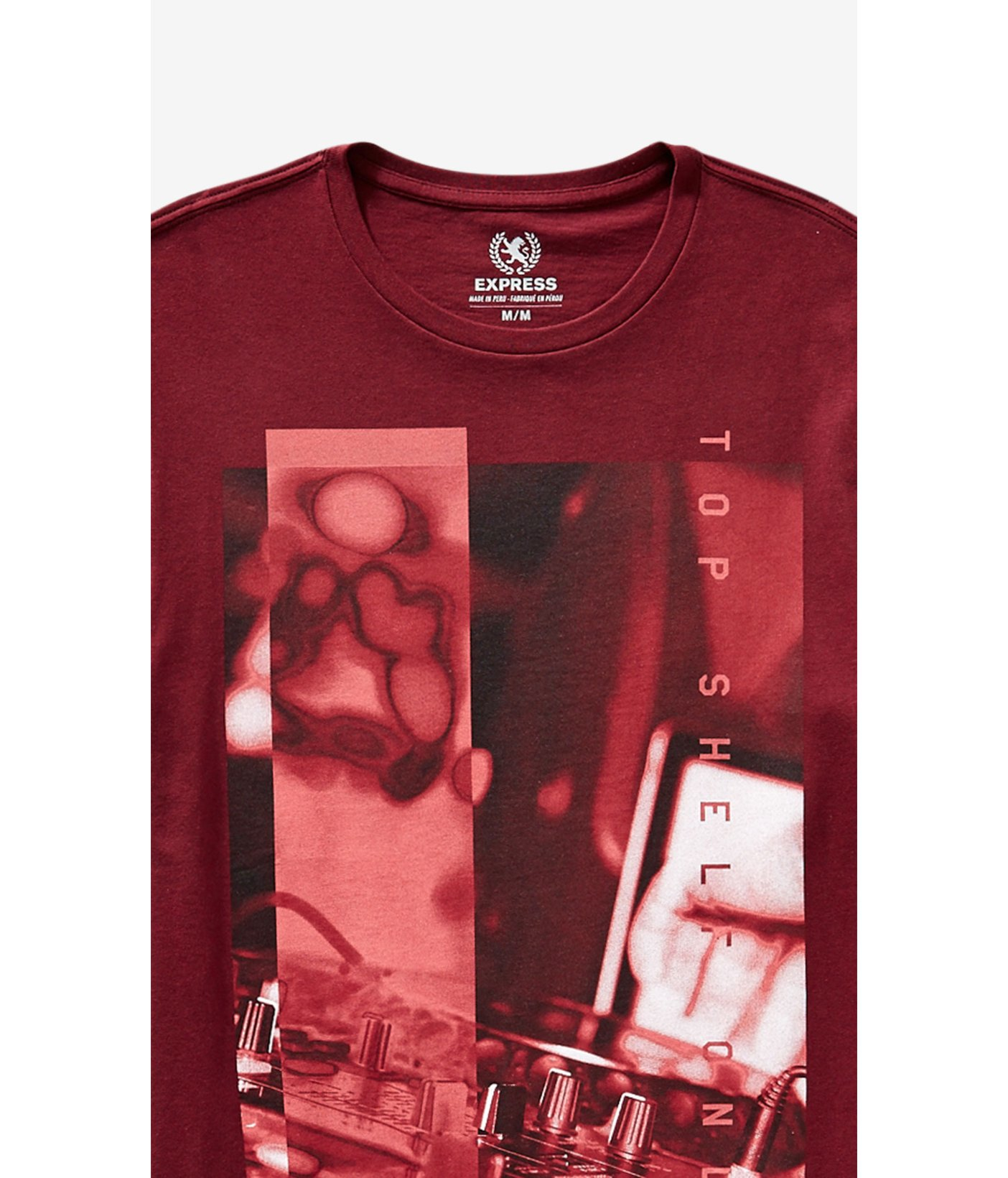 burgundy graphic tees
