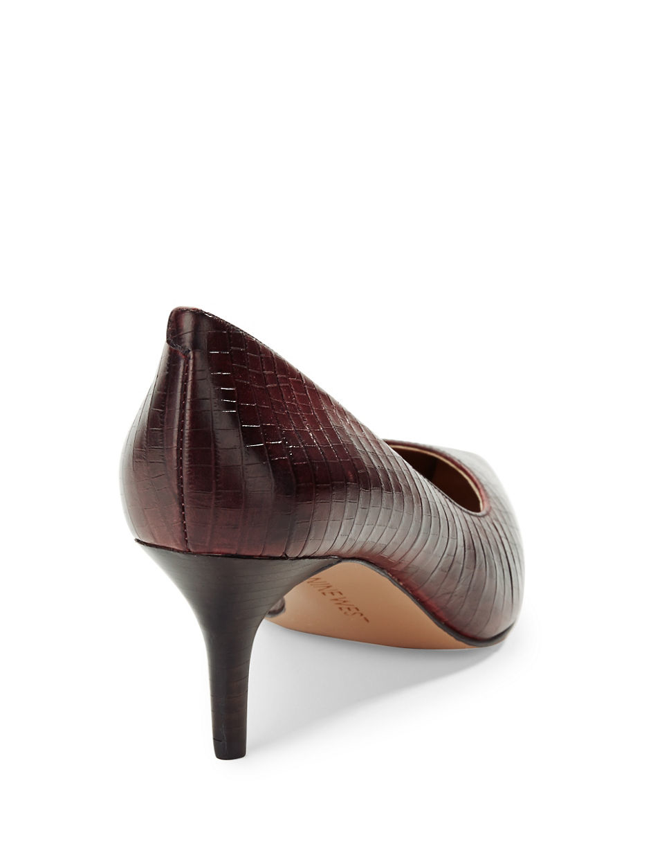 nine west crocodile pumps