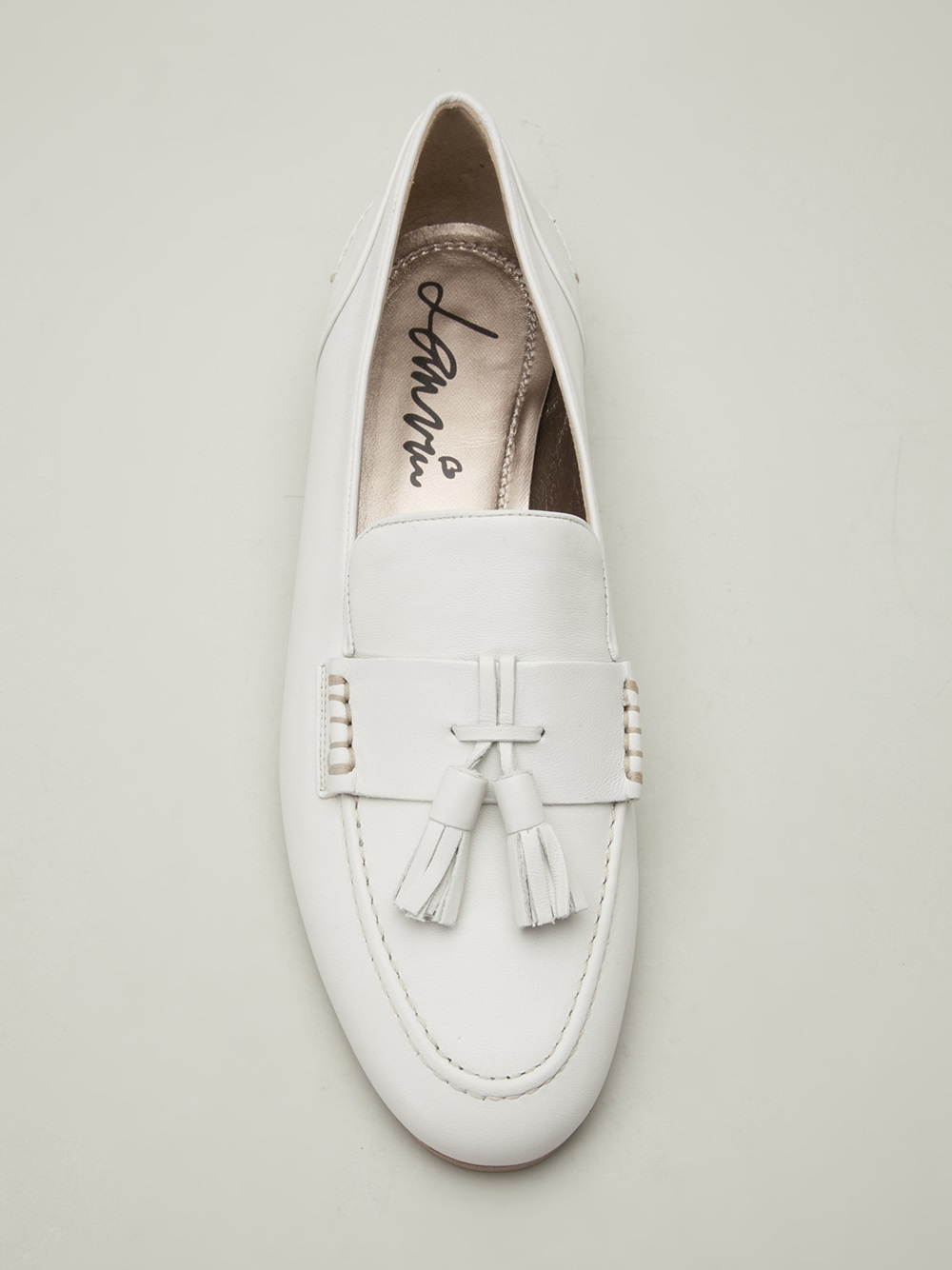 Lanvin Tassel Loafers in White Lyst