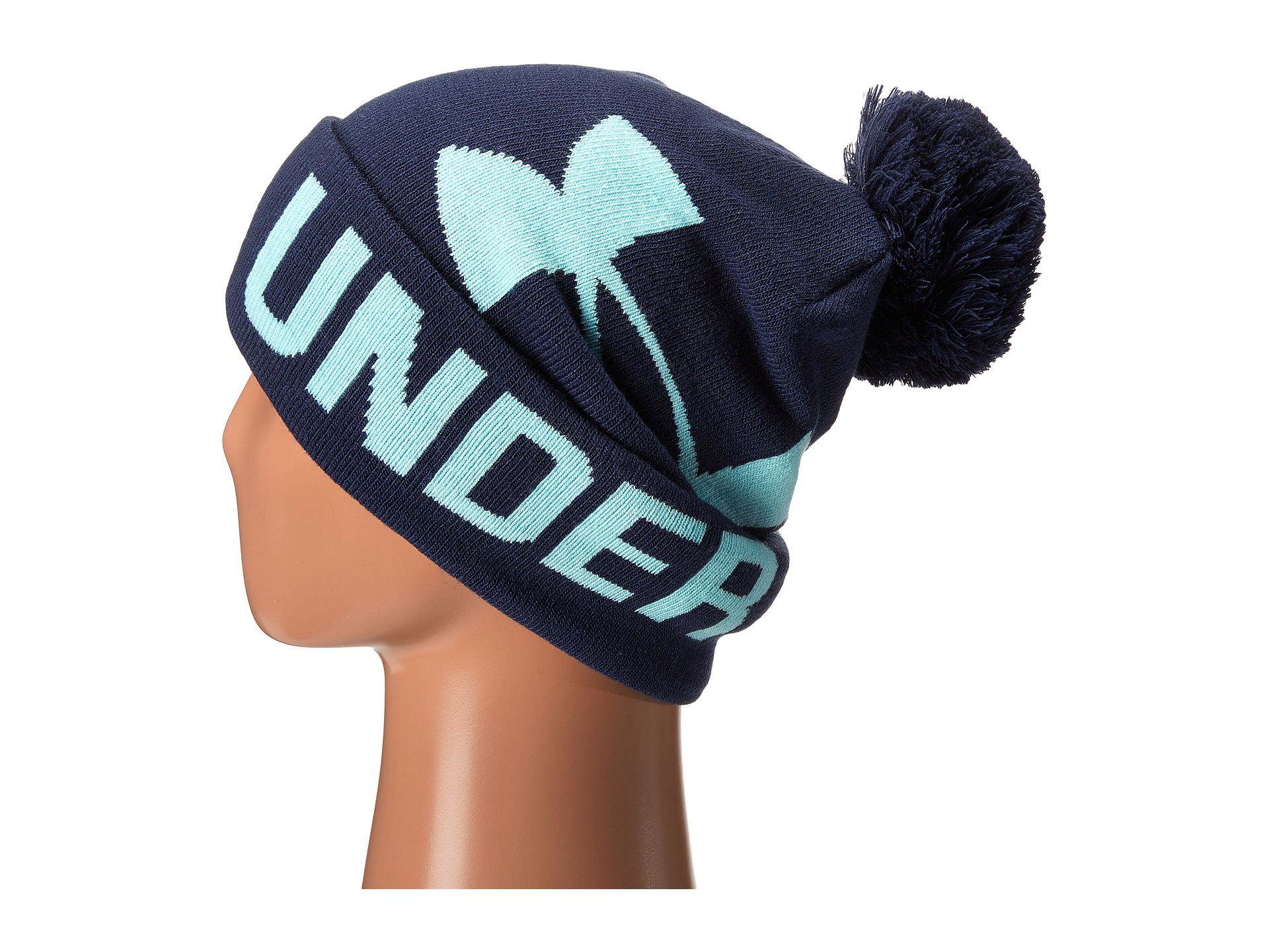 blue under armour beanie