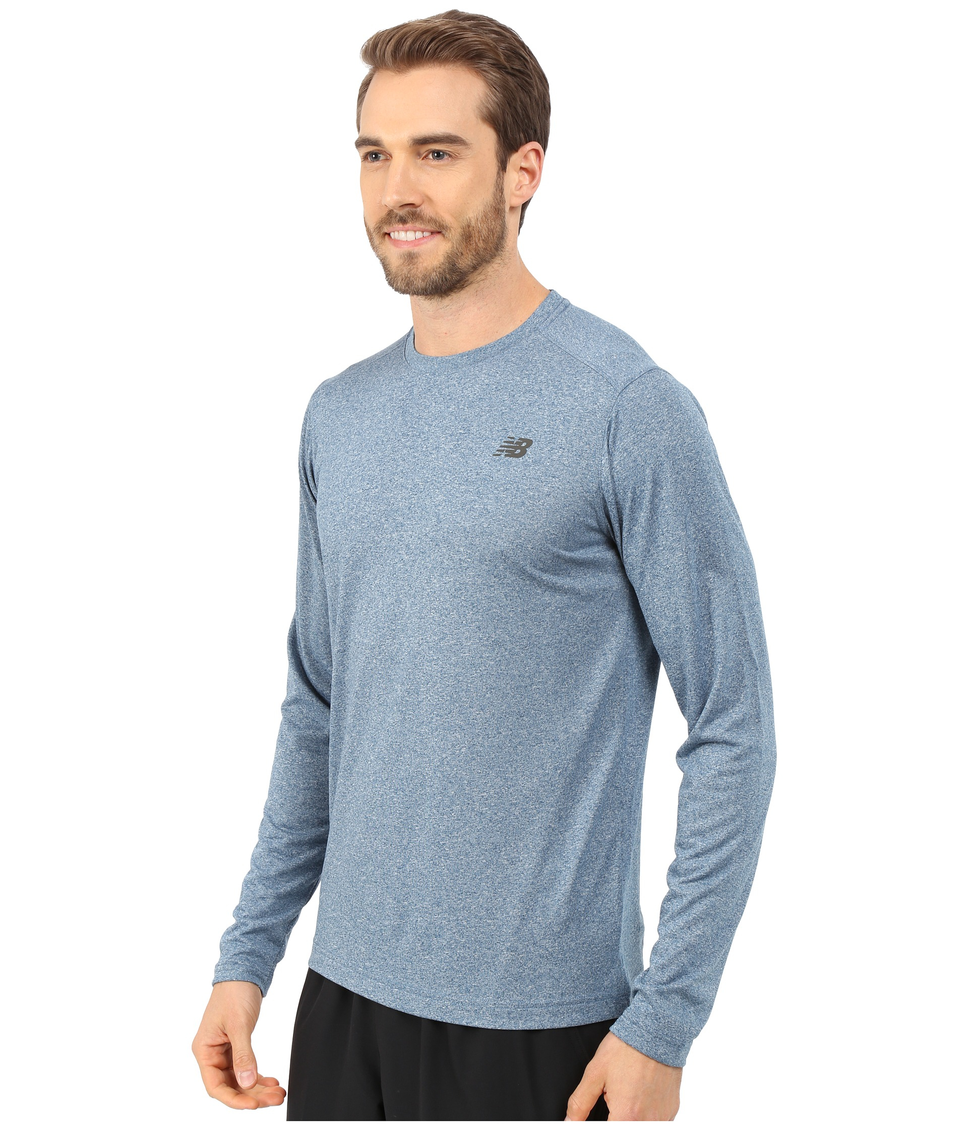 new balance heather tech long sleeve
