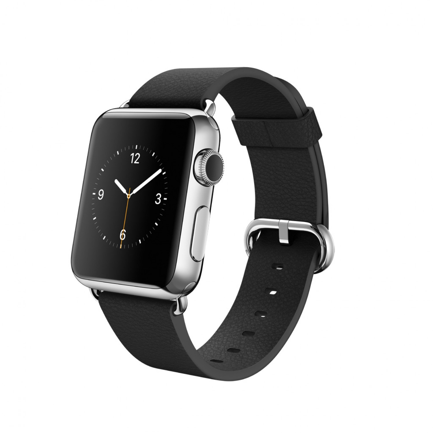 Apple watch 38mm Stainless Steel Case With Black Classic Buckle in Stainless Steel Case Apple Watch