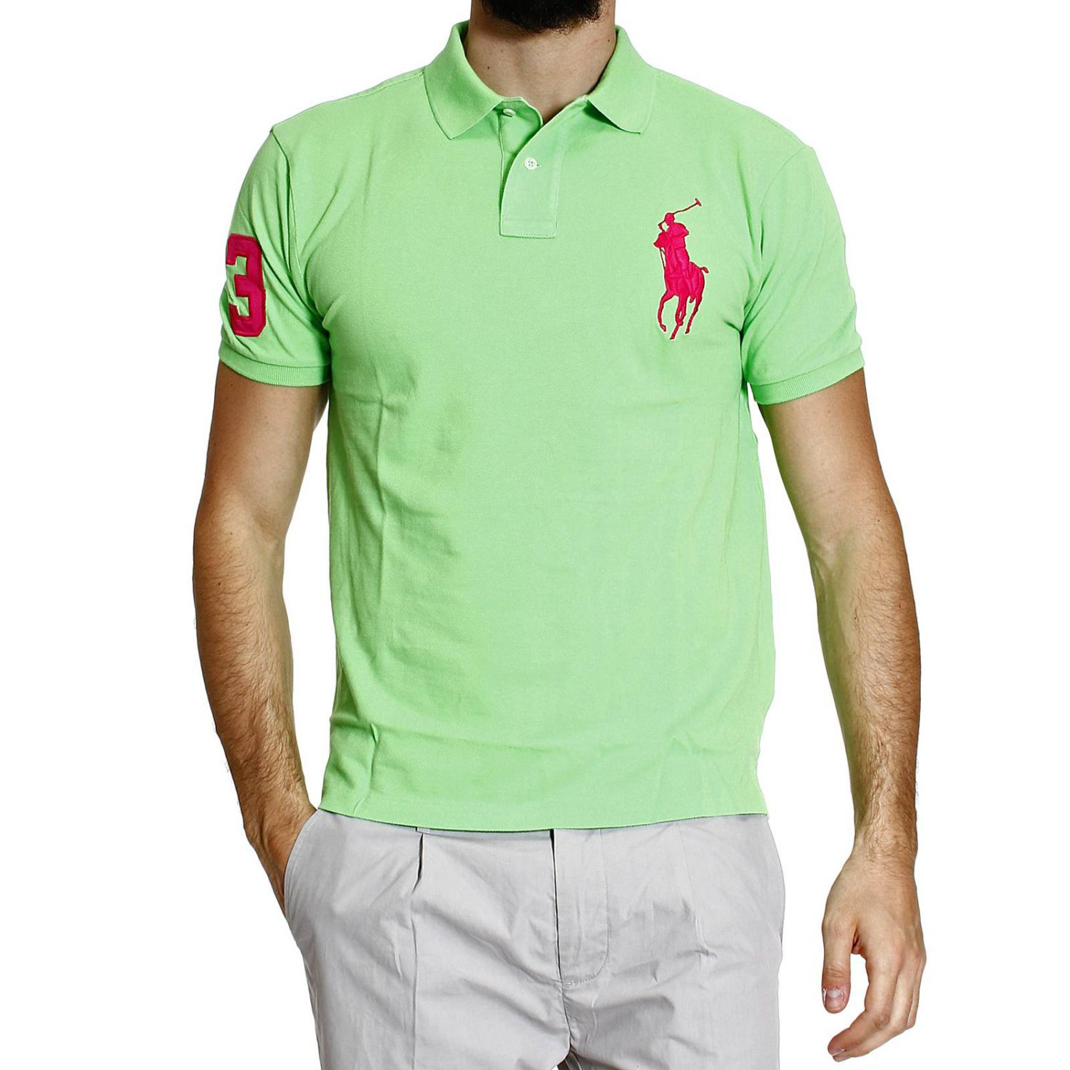 Polo ralph lauren Tshirt Polo Short Sleeve Mesh Slim Fit Large Pony in ...