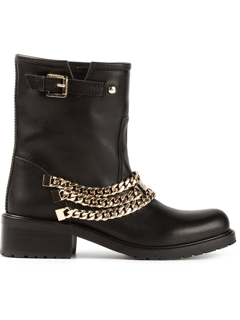 chain biker boots