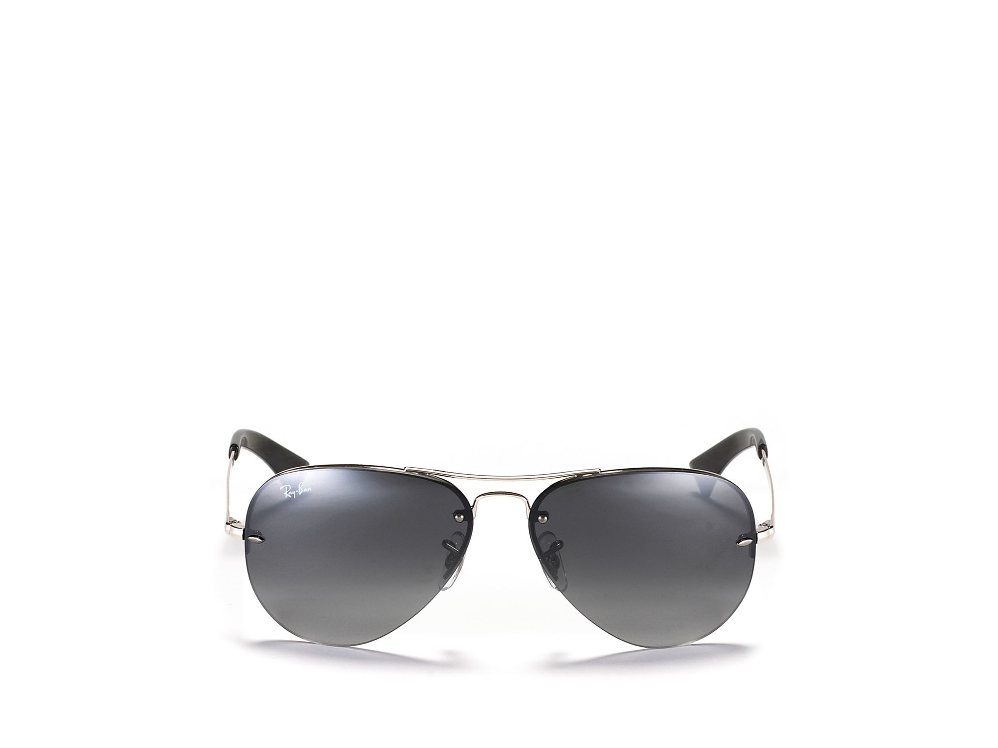 Ray-Ban Rimless Aviator Sunglasses, 59mm in Metallic for